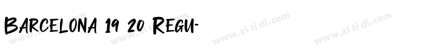 Barcelona 19 20 Regu字体转换